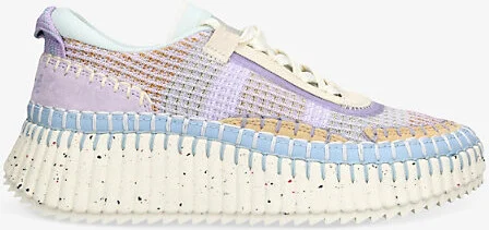 Womens Viola Nama Runner Hand-Stitch Leather Low-Top Trainers Eur 41 / 8 Uk Women