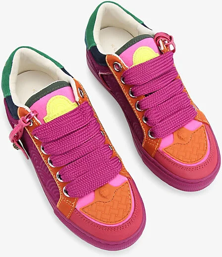 Womens Viola Southbank Tag Suede Low-Top Trainers Eur 42/ 9 Uk Women - Image 2