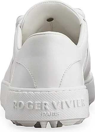 Women's Viv Golf Embellished-Buckle Slip-On Sneakers - Bianco - Size 5.5 - Image 3