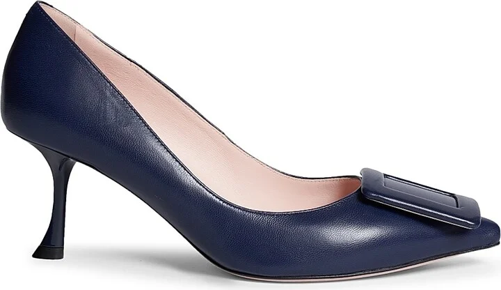 Women's Viv In The City 65MM Leather Pumps - Blue - Size 6.5