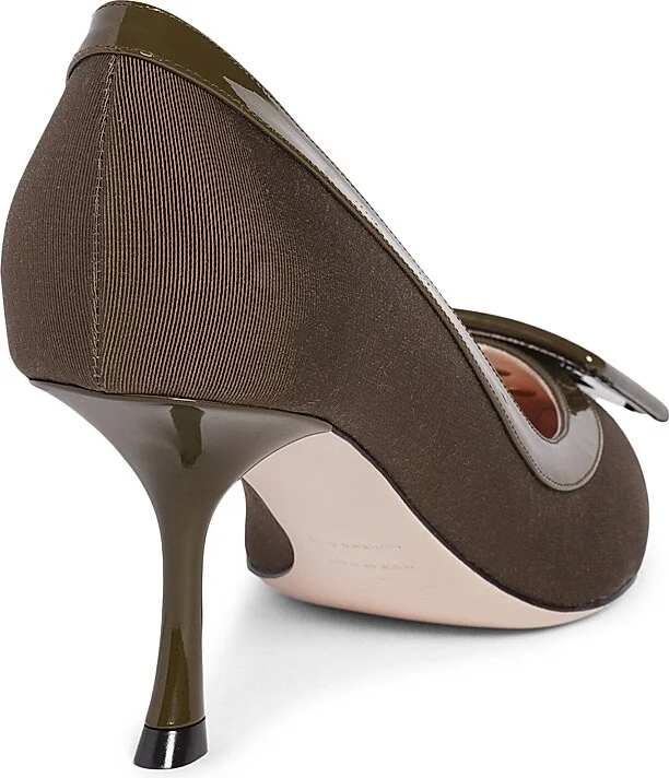 Women's Viv In The City 65MM Point Toe Pumps - Dark Green - Size 5 - Image 3