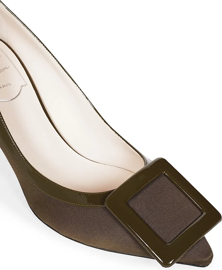 Women's Viv In The City 65MM Point Toe Pumps - Dark Green - Size 5 - Image 5