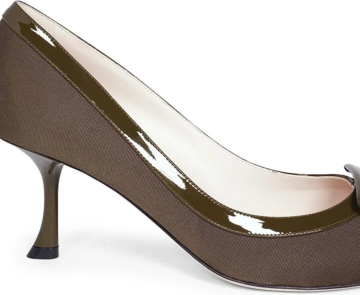 Women's Viv In The City 65MM Point Toe Pumps - Dark Green - Size 5 - Image 7