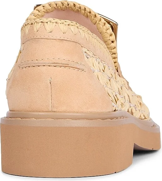Women's Viv Rangers 25MM Braided Raffia Loafers - Beige - Size 5.5 - Image 3