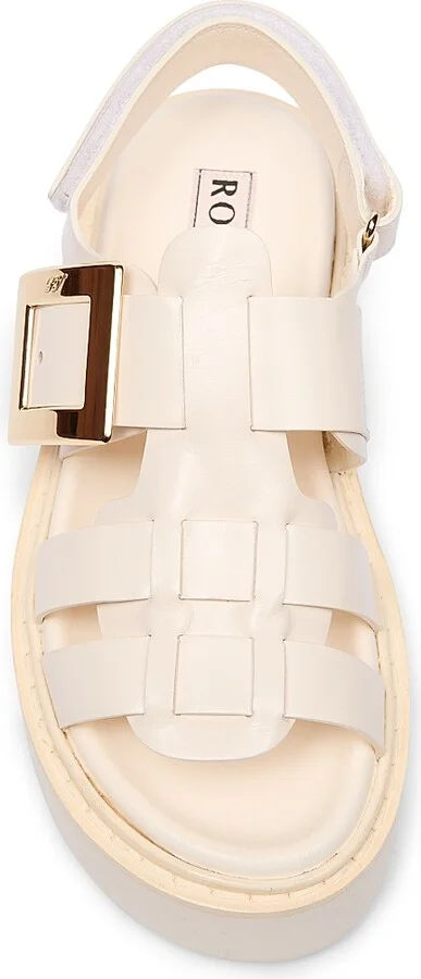 Women's Viv Rangers 50MM Leather Platform Sandals - Natural - Size 6 - Image 4