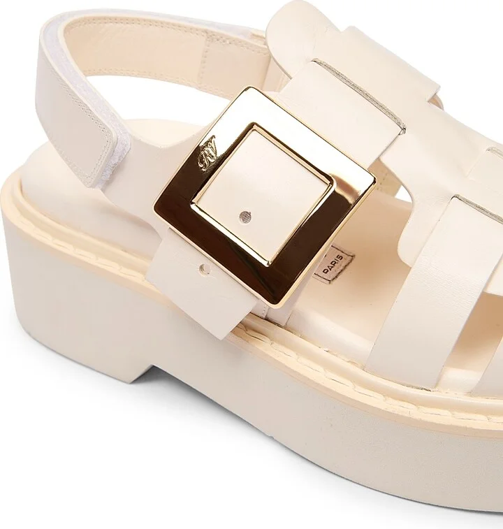 Women's Viv Rangers 50MM Leather Platform Sandals - Natural - Size 6 - Image 5