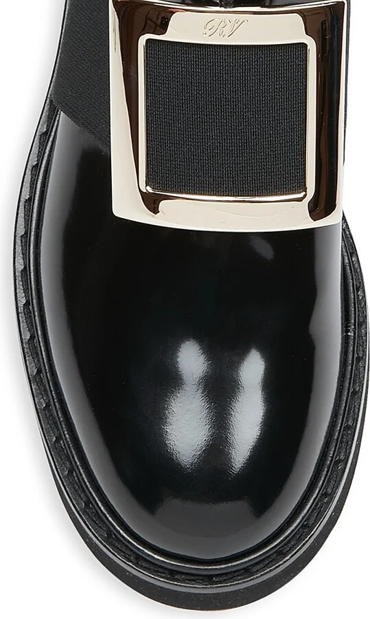 Women's Viv Rangers Patent Leather Chelsea Boots - Black - Size 5 - Image 4