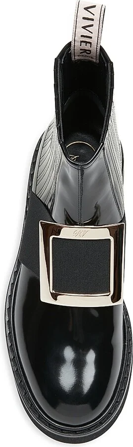 Women's Viv Rangers Patent Leather Chelsea Boots - Black - Size 5 - Image 5