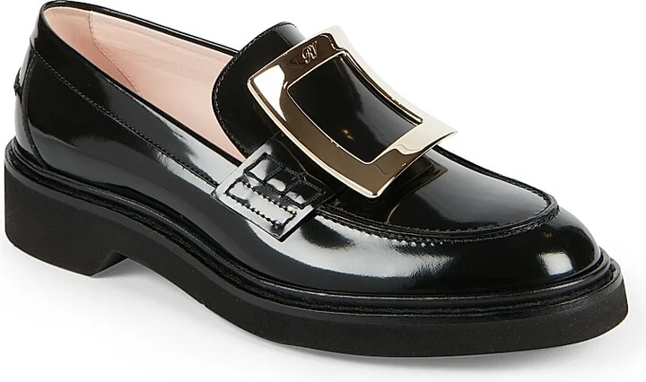 Women's Viv Rangers Patent Leather Loafers - Black - Size 5 - Image 2