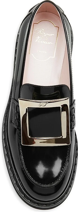 Women's Viv Rangers Patent Leather Loafers - Black - Size 5 - Image 5