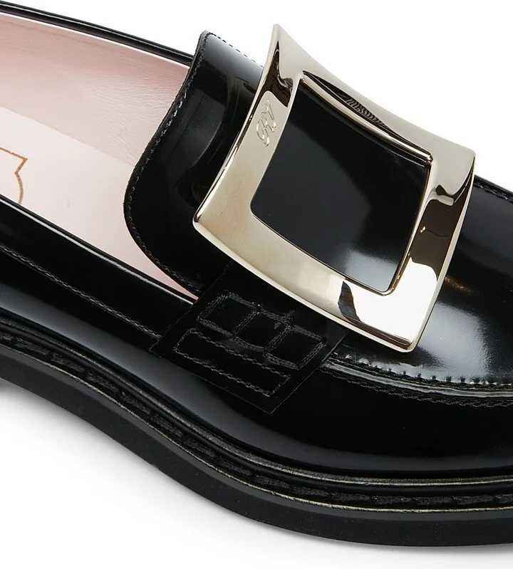 Women's Viv Rangers Patent Leather Loafers - Black - Size 5 - Image 6