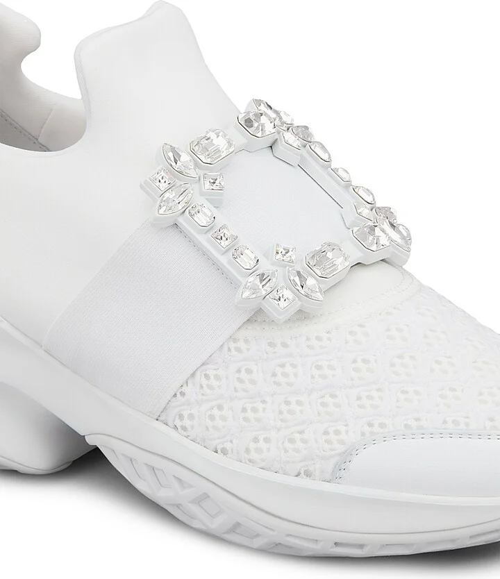 Women's Viv Run Buckle Sneakers - Bianco - Size 6 - Image 3