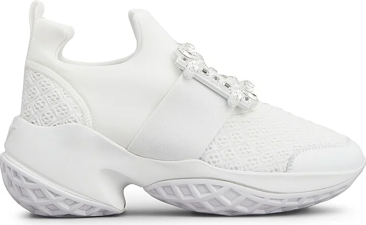 Women's Viv Run Buckle Sneakers - Bianco - Size 6
