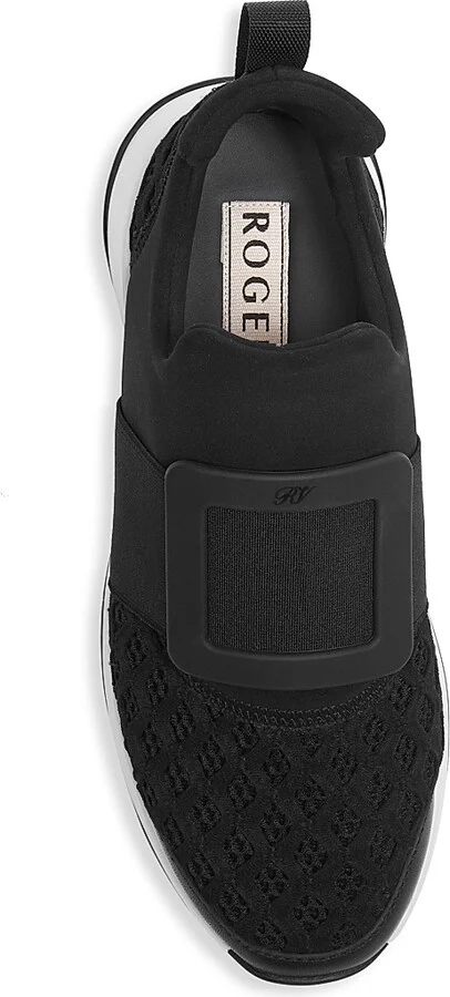 Women's Viv Run Neoprene Sneakers - Black - Size 5 - Image 5
