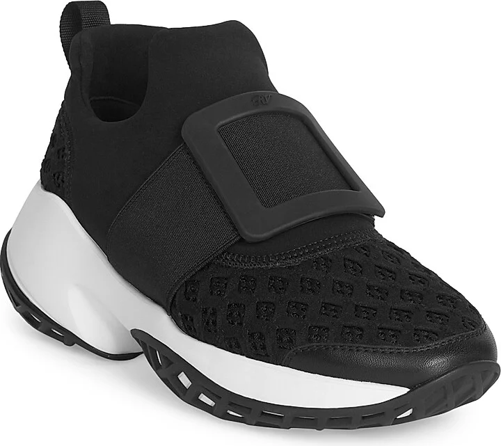 Women's Viv Run Neoprene Sneakers - Black - Size 5