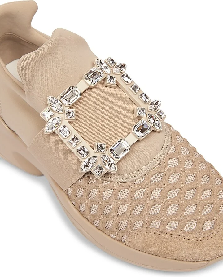 Women's Viv Run Strass Buckle Sneakers - Navy Black - Size 5 - Image 10