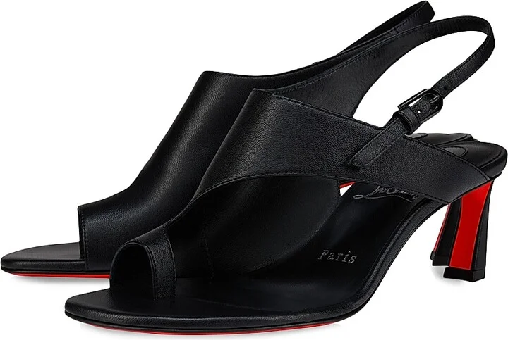 Women's Viva Condora 55MM Leather Heels - Black - Size 5 - Image 2