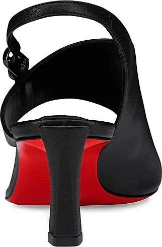 Women's Viva Condora 55MM Leather Heels - Black - Size 5 - Image 3