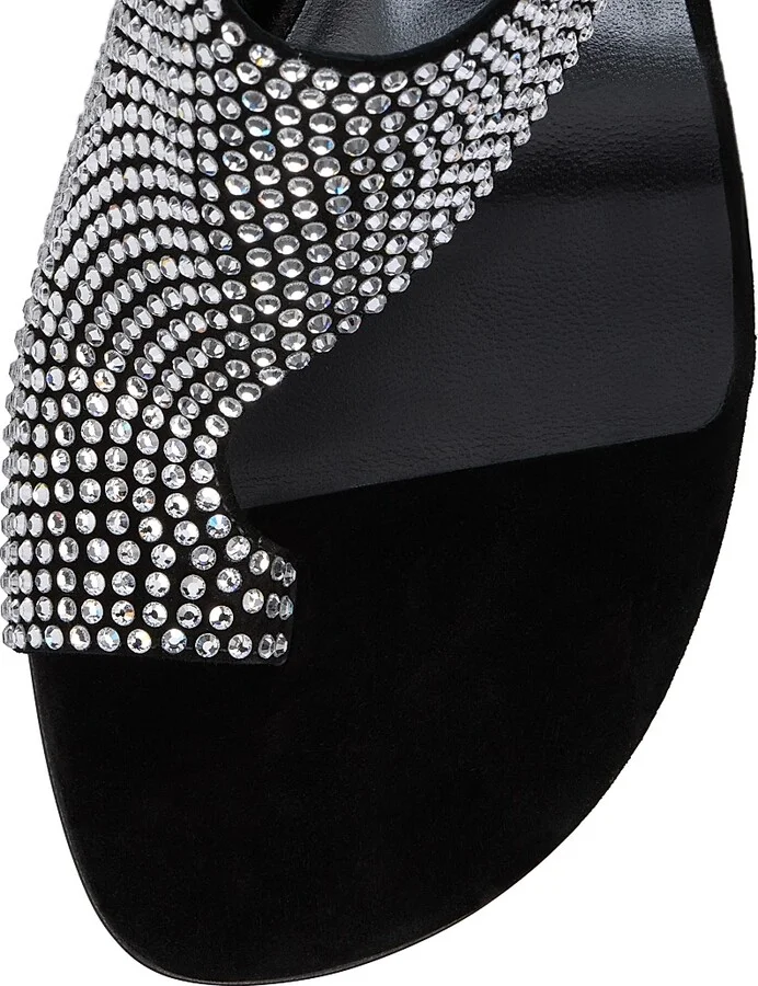 Women's Viva Condora Strass 55MM Sandals - Black - Size 5 - Image 4