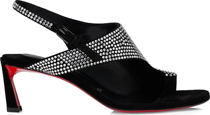 Women's Viva Condora Strass 55MM Sandals - Black - Size 5