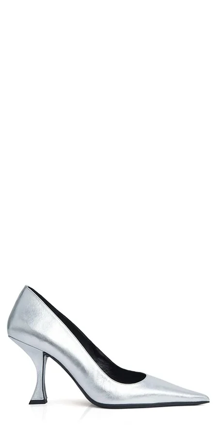 Women's Viva Pump In Silver Leather