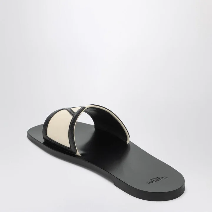 Women's Viva Superstar Black Canvas Slide Sandal - Image 2