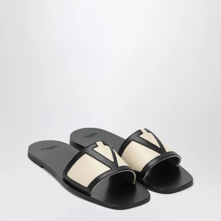 Women's Viva Superstar Black Canvas Slide Sandal
