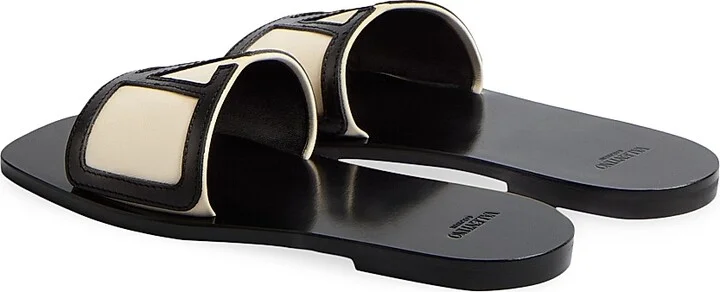 Women's Viva Superstar Slide Sandals in Nappa Leather - Butter Black - Size 7 - Image 4