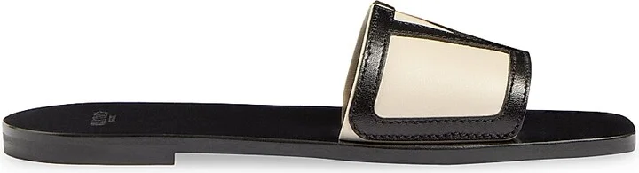 Women's Viva Superstar Slide Sandals in Nappa Leather - Butter Black - Size 7
