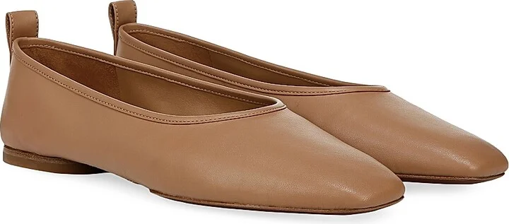 Women's Vivian Leather Flats - Black - Size 10 - Image 6