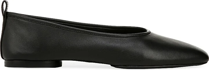 Women's Vivian Leather Flats - Black - Size 10