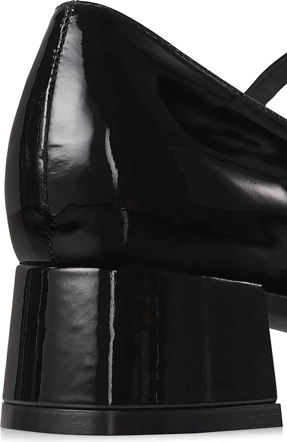 Women's Vivienne 35MM Leather Mary Jane Pumps - Black - Size 5 - Image 6