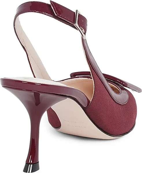 Women's Viv'In The City 65MM Grosgrain Slingback Pumps - Bright Red - Size 6 - Image 3