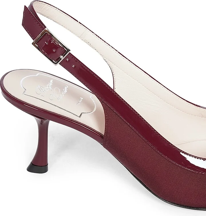 Women's Viv'In The City 65MM Grosgrain Slingback Pumps - Bright Red - Size 6 - Image 6