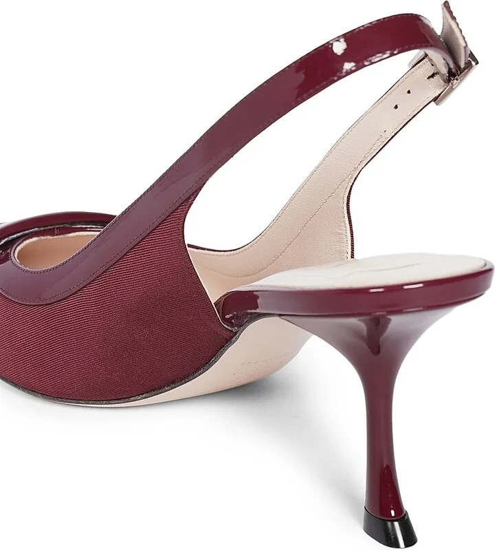 Women's Viv'In The City 65MM Grosgrain Slingback Pumps - Bright Red - Size 6 - Image 7