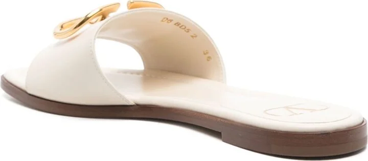 Women's Vlogo Leather Sandals - Image 4
