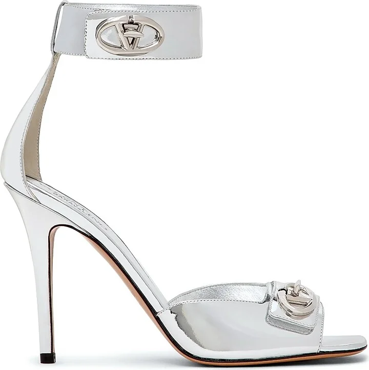 Women's VLogo Locker 105MM Sandals - Silver - Size 6