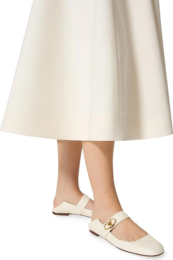Women's VLogo Locker Mary Jane Ballerina Flats - Ivory - Size 8.5 - Image 7