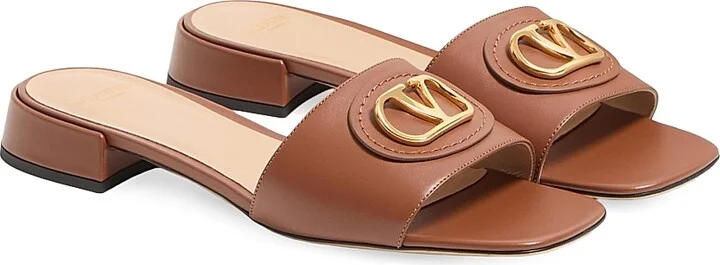 Women's VLogo Signature 20MM Slide Sandals - Black - Size 6 - Image 7