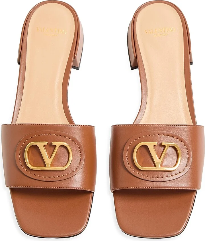 Women's VLogo Signature 20MM Slide Sandals - Black - Size 6 - Image 9