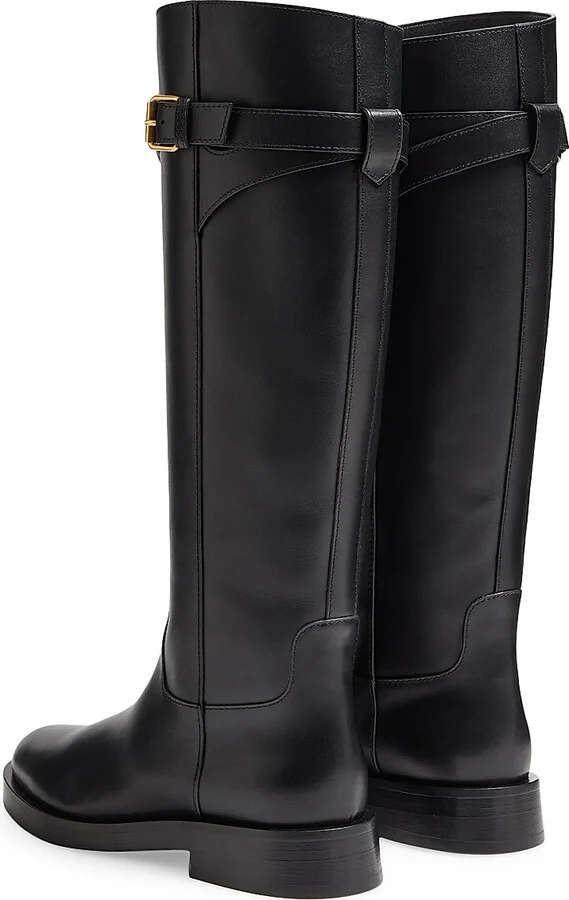 Women's VLogo Signature 30MM Calfskin Boots - Black - Size 7 - Image 3