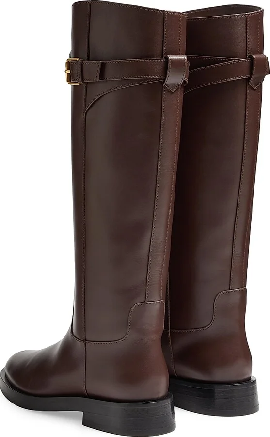 Women's VLogo Signature 30MM Calfskin Boots - Black - Size 7 - Image 10