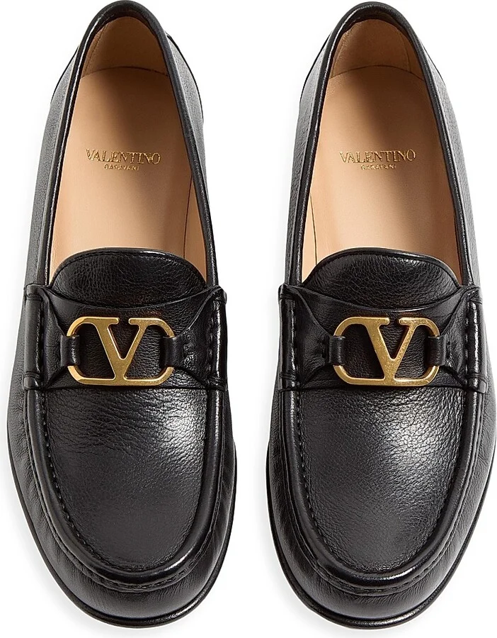 Women's VLogo Signature Buffalo Loafers 20MM - Black - Size 7 - Image 4