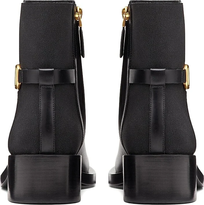 Women's VLogo Signature Calfskin Ankle Boots 30MM - Cocoa - Size 8 - Image 8