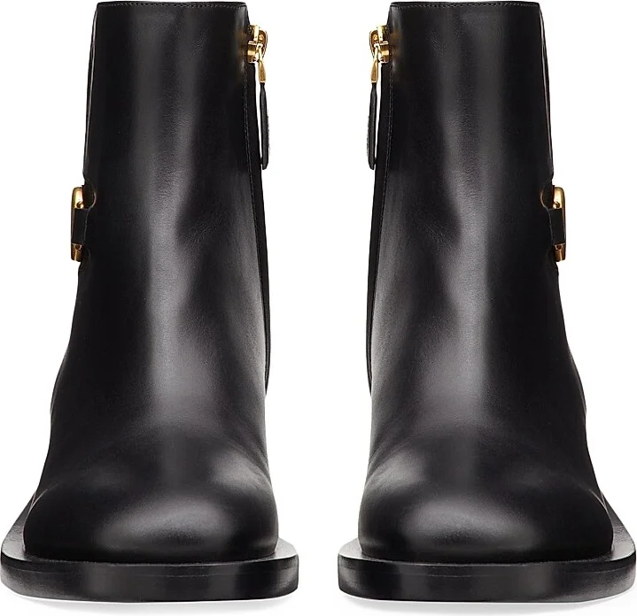 Women's VLogo Signature Calfskin Ankle Boots 30MM - Cocoa - Size 8 - Image 9