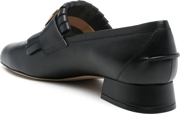 Women's Vlogo Signature Calfskin Fringe Sabot Moccasin 25Mm - Image 2