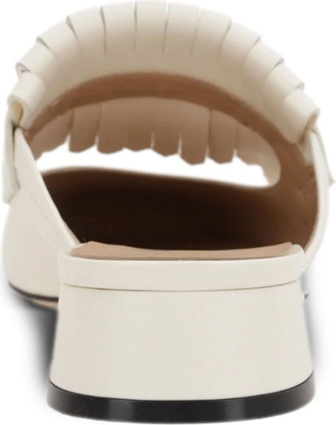 Women's Vlogo Signature Calfskin Fringe Sabot Moccasin 25Mm - Image 2
