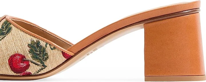 Women's VLogo Signature Cherryfic Slide Sandals 60MM - Natural Red Multicolor - Size 7 - Image 5