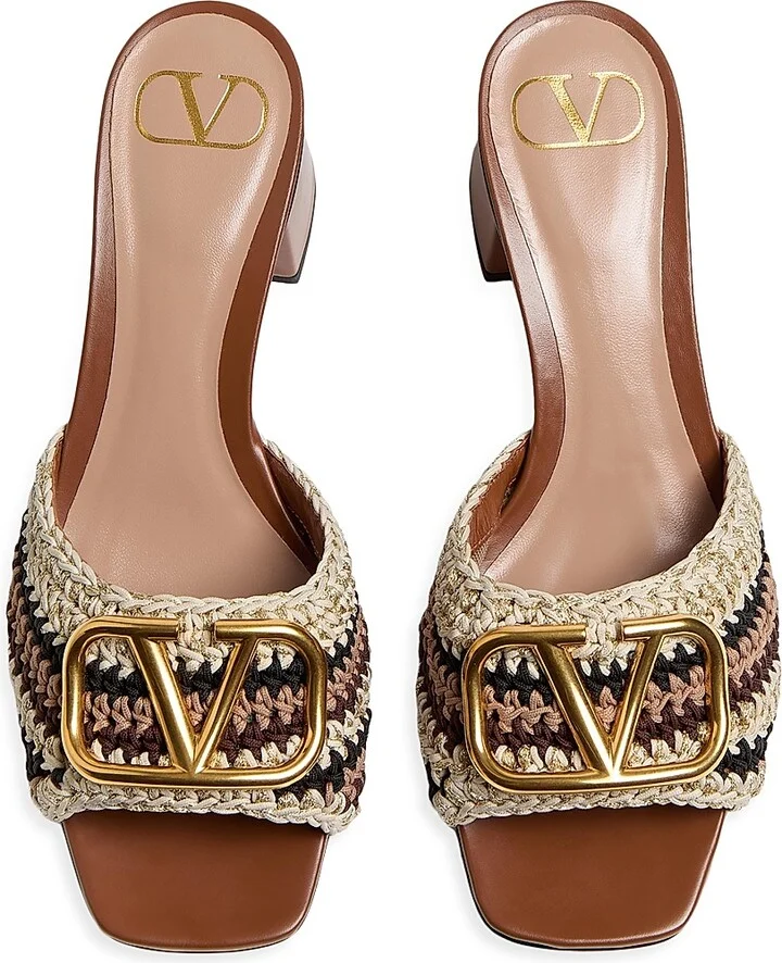 Women's VLogo Signature Slide Sandals 60MM - Size 7 - Image 4