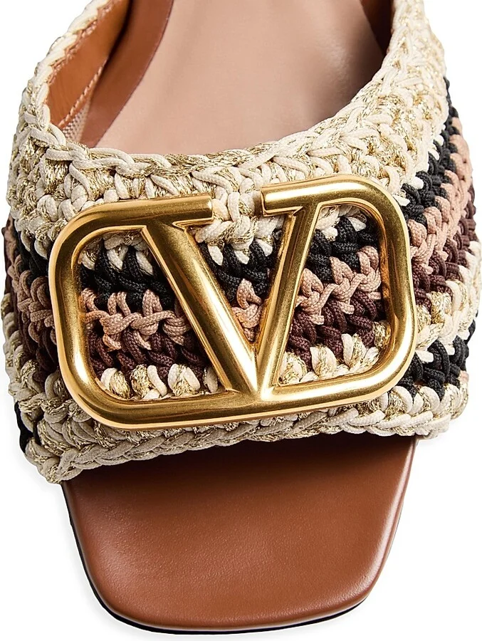 Women's VLogo Signature Slide Sandals 60MM - Size 7 - Image 5